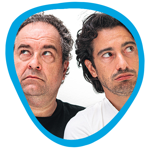 Pressefoto vom Kabarettistenduo Murg und Bernardin